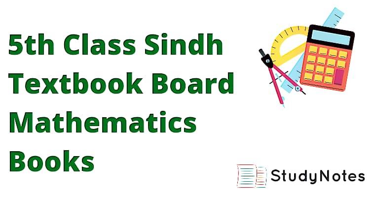 5th Class Sindh Textbook Board Mathematics Books