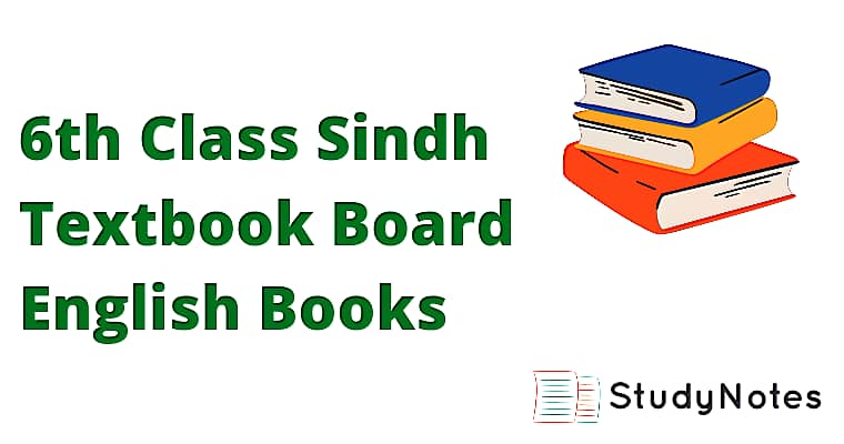 6th Class Sindh Textbook Board English Books