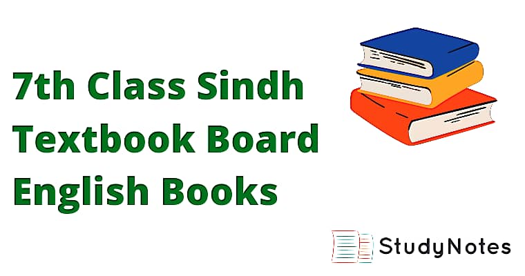 7th Class Sindh Textbook Board English Books