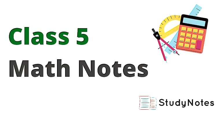 Class 5 Math Notes